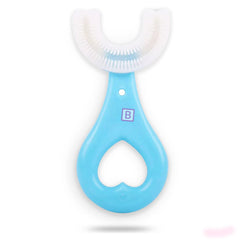BPA Free Silicone Teething Toy for Baby (Small Blue)