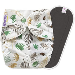 Reusable Baby Cloth Diaper with Adjustable Snap Buttons and Insert (Set of 1)