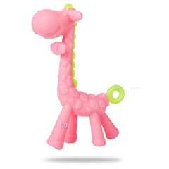 BPA Free Silicone Teething Toy for Baby (Pink)
