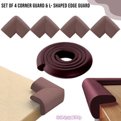 Baby Safety Edge & Corner Guards Furniture Edges ( 1 Edge & 4 Corner Guards)