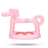 BPA Free Silicone Teething Toy for Baby (Pink)