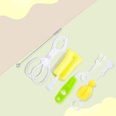 Silicone Baby Milk Bottle Cleaning Brushs Set (Yellow)