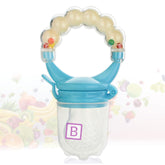 BPA Free Baby Feeding Fruit Nibbler for Baby (Ring Blue - Large)