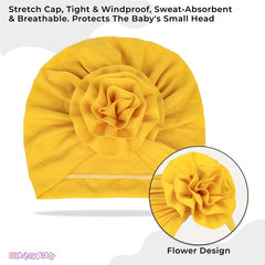 Compact and Stylish Baby Cap (Yellow)