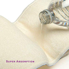 Bembika Cloth Diaper for Inserts, Natures Cloth Diaper Liner, Reusable Washable Cotton Diaper Nappy Inserts for Baby Cloth Diapers (Set of 3) (Bemboo Terry- 4 Layer)