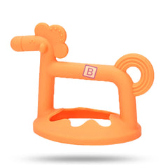 BPA Free Silicone Teething Toy for Baby (Orange)