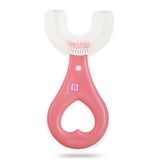 BPA Free Silicone Teething Toy for Baby (Small Pink)
