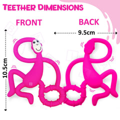 BPA Free Silicone Teething Toy for Baby (Pink)