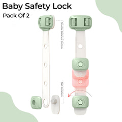 Furniture Safety Multifunction Accessories Lock for Baby (Adjustable-Green)