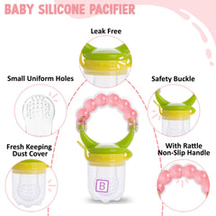 Baby Feeding Fruit Nibbler for Baby (Pink)