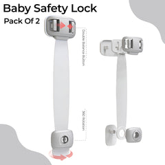 Furniture Safety Multifunction Accessories Lock for Baby (Grey)