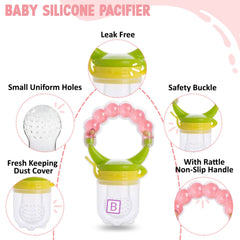 Baby Feeding Fruit Nibbler for Baby (Pink)