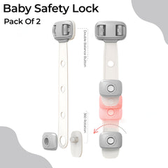 Furniture Safety Multifunction Accessories Lock for Baby (Adjustable-Grey)