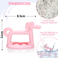 BPA Free Silicone Teething Toy for Baby (Pink)