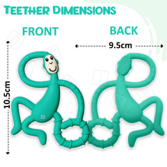 BPA Free Silicone Teething Toy for Baby (Green)