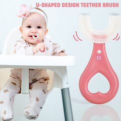 BPA Free Silicone Teething Toy for Baby (Small Pink)