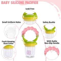 Baby Feeding Fruit Nibbler for Baby (Pink)