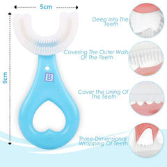 BPA Free Silicone Teething Toy for Baby (Small Blue)