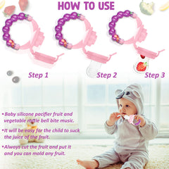 Baby Feeding Fruit Nibbler for Baby (Purple)