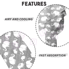 Bamboo Muslin Swaddle Wrap/Blanket for Baby 120X110 (Grey)