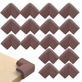 Baby Safety Corner Guards Furniture Edges (Foam L Shaped Brown 12Pcs)