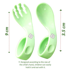 Baby Spoon and fork Set for Baby Feeding (Skyblue)