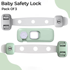 Furniture Safety Multifunction Accessories Lock for Baby (Adjustable-Green)