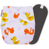 Reusable Baby Cloth Diaper with Adjustable Snap Buttons and Insert (Set of 1)