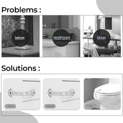 Furniture Safety Multifunction Accessories Lock for Baby (Puppy-Blue)