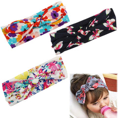Baby Headband for Baby Hair Accessories for infant (Knot|PrintedPeach)
