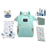 Baby Care Accessories Diaper Bag, Muslin Wrap, Swaddle Wrap and Nail Care Accessories Combo