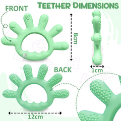 BPA Free Silicone Teething Toy for Baby (Green)