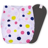 Reusable Baby Cloth Diaper with Adjustable Snap Buttons and Insert (Set of 1)