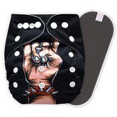 Reusable Baby Cloth Diaper with Adjustable Snap Buttons and Insert (Set of 1)