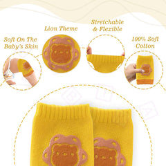 Baby Crawling Anti-Slip Knee pads (Yellow)