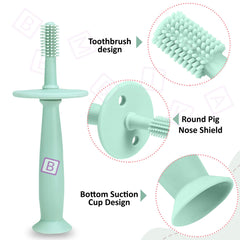 BPA Free Silicone Teething Toy for Baby (Green)