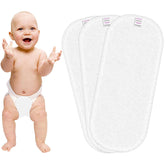 Bembika 3-Layer Micro Fiber Inserts for Cloth Diaper,Reusable Washable Diaper Liners for Baby Cloth Diapers (Pack of 3)
