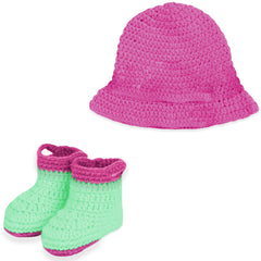 Beby Photography Costume (Hat & Booties|Pink)