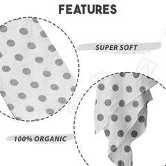 Bamboo Muslin Swaddle Wrap/Blanket for Baby 120X110 (Gray)