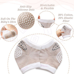 Baby Crawling Anti-Slip Knee pads (Khaki)