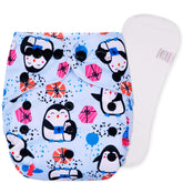 Reusable Baby Cloth Diaper with Adjustable Snap Buttons and Insert (Set of 1)