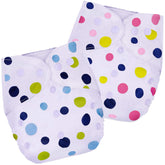 Washable & Reusable Baby Cloth Diaper With Adjustable Size Button (Set of 2)