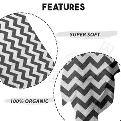 Bamboo Muslin Swaddle Wrap/Blanket for Baby 120X110 (Grey)