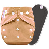 Reusable Baby Cloth Diaper with Adjustable Snap Buttons and Insert (Set of 1)