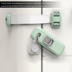 Furniture Safety Multifunction Accessories Lock for Baby (Green)