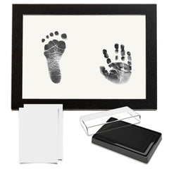 Compact Baby Photo Frame for Wall Skin Protective Inkpad for Home (Black Texture-10 Inches-20.3*25.4Cm)