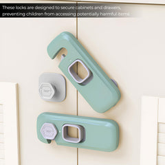 Furniture Safety Multifunction Accessories Lock for Baby (BuckleLock-Green)