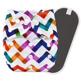 Reusable Baby Cloth Diaper with Adjustable Snap Buttons and Insert (Set of 1)