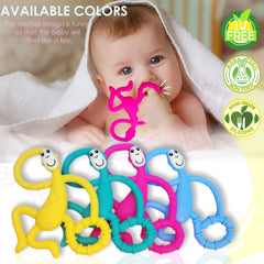 BPA Free Silicone Teething Toy for Baby (Pink)