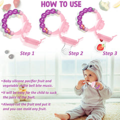 Baby Feeding Fruit Nibbler for Baby (Purple)